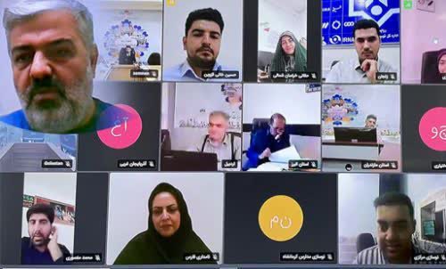 جلسه آنلاین روابط عمومی نوسازی مدارس با حضور مدیران کشوری
