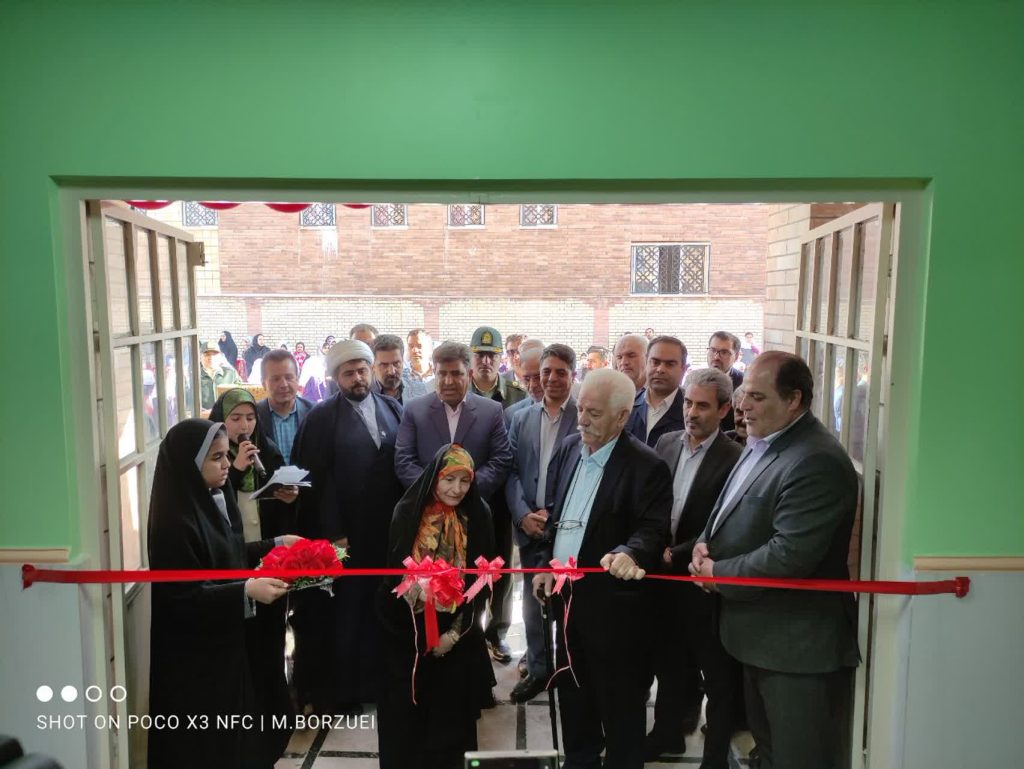 مراسم افتتاح مدرسه جدید در شهرک علوی ساوه